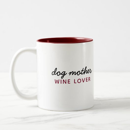 Chien Mère Drôle Café Mug (Gauche)