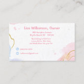 Chien mignon Abstrait chez le Carte de visite Groo (Dos)