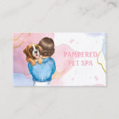 Chien mignon Abstrait chez le Carte de visite Groo (Devant)