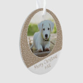 Chien mignon animal étoile Motif photo Noël Keepsa (devant)