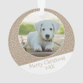 Chien mignon animal étoile Motif photo Noël Keepsa (dos)