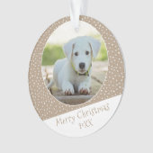 Chien mignon animal étoile Motif photo Noël Keepsa (devant)
