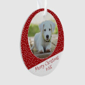 Chien mignon animal étoile rouge photo Keepsaké de (devant)