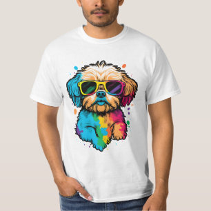 Chien mignon Avec Lunettes T-shirt