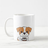 Chien mignon buvant de la Mug de café (Gauche)