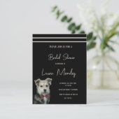 Chien mignon chien nuptial Douche Invitation (Debout devant)