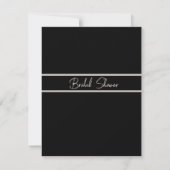 Chien mignon chien nuptial Douche Invitation (Dos)