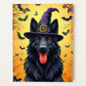 Chien mignon dans une scène d'Halloween avec des c (Dos)