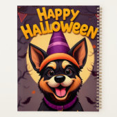 Chien mignon dans une scène d'Halloween avec des c (Dos)