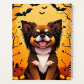 Chien mignon dans une scène d'Halloween avec des c (Dos)