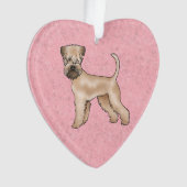 Chien mignon De Terrier Roux Sur Rose (devant)