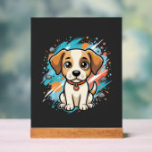 Chien mignon éclaboussure de peinture Art vectorie (Neutre)