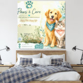 Chien mignon & Garde de chat Garde de chien Toile (Insitu(Chambre))