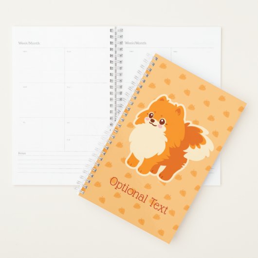 Chien mignon Kawaii Pomeranian (Devant avec enveloppe)