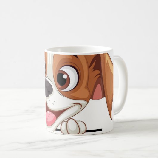 Chien mignon - Mug (Devant droit)