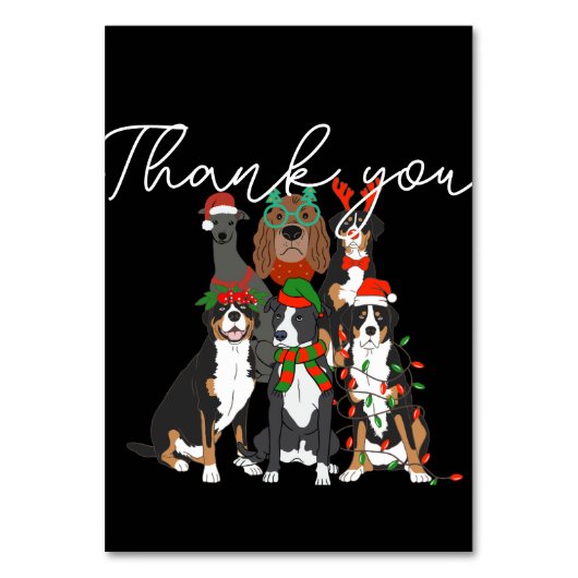 Chien mignon Noël Merci Holiday (Par défaut)