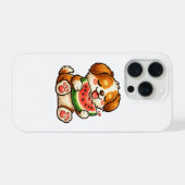 Chien mignon pastèque (Verso Horizontal)
