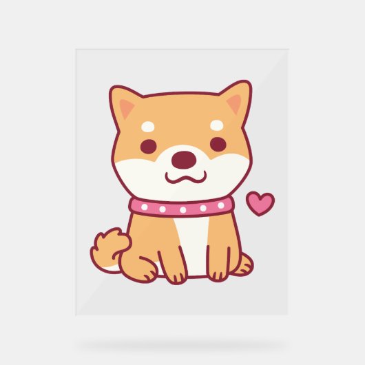 Chien mignon Shiba Inu (Recto)
