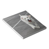 Chien mignon sur un bloc-notes (Incliné)