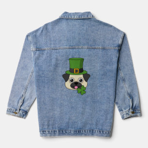 Chien mignon w Vert Casquette et Shamrock St Patri