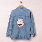 Chien Minimaliste Blanc avec Bandana Rouge (Hangar)