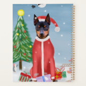 Chien minuscule à insch en neige avec cadeaux de N (Dos)