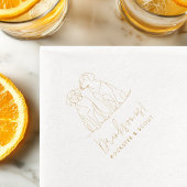 Chien Modern Line Illustration Boissons sur nous M