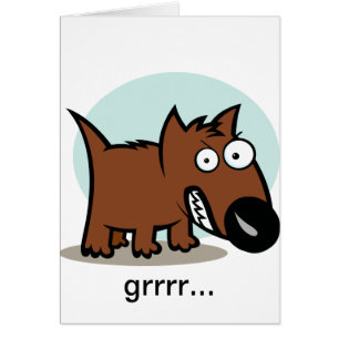 Chien moyen grognant