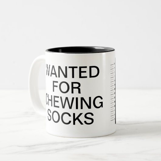 Chien Mug Tiré Mug (Devant gauche)