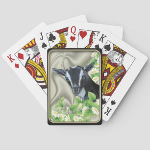 Chien nain nigérian Daisies Bicycle® Cartes de jeu