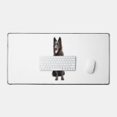 Chien noir berger allemand (Clavier et souris)