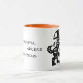 Chien noir Chinois Papecut Personnalité Zodiac Mug (Centre)