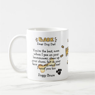 Chien Papa Drôle Mignonne Mug Cadeaux Personnalisé
