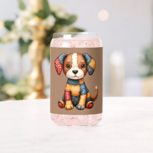Chien Patchwork Fantaisiste Art Populaire Cottagec