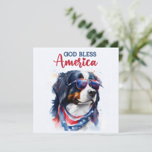 Chien patriotique bernois carte du 4 juillet