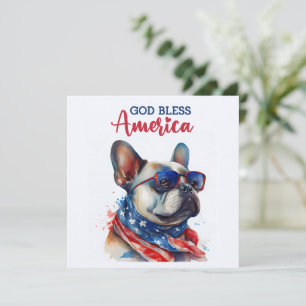 Chien Patriotique - Bouledogue Français Carte du 1