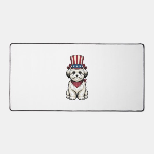 Chien Patriotique Gravure Vintage Design Vectoriel (Recto)