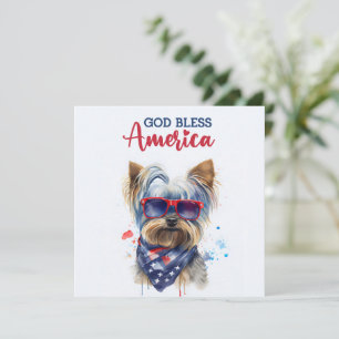 Chien Patriotique-Yorkshire Terrier Carte du 4 Jui