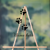 Chien patte noir animal ajouter nom texte animal p (Neutre)