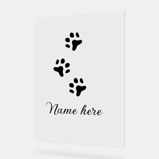 Chien patte noir animal ajouter nom texte animal p (Angle)