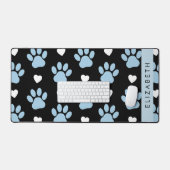 Chien Paws, Blue Paws, White Hearts, Votre Nom (Clavier et souris)
