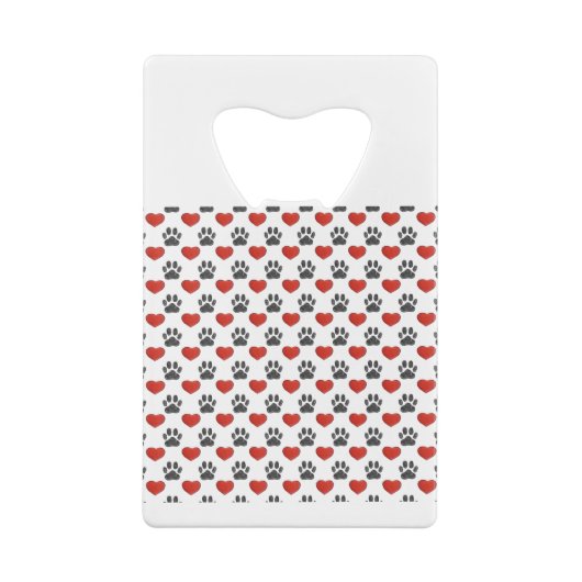 Chien Paws Et Coeurs Rouges Peinture Motif (Dos)