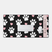 Chien Paws, White Paws, Rose Hearts, Votre Nom (Clavier et souris)