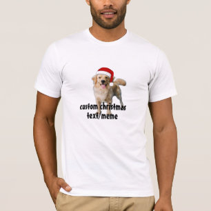 Chien personnalisé Photo T-shirt cadeau de Noël
