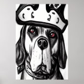 Chien pirate | AI Art Poster (Devant)