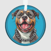 Chien Pitbull mignon (dos)
