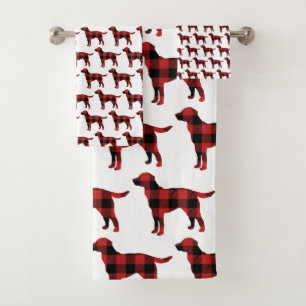 Chien Plaid Buffalo Check Silhouette Noël
