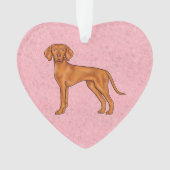 Chien Pointer Hongrois Vizsla Mignon Dessin Animé (devant)