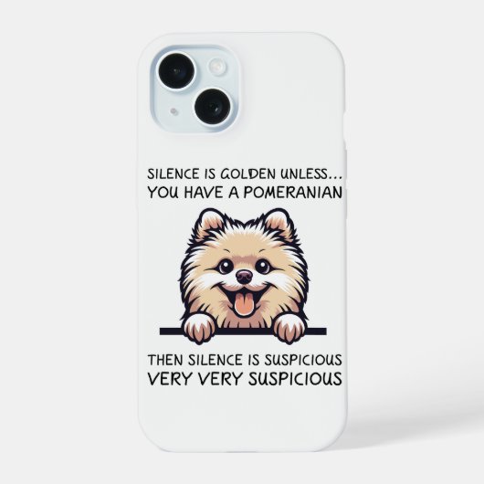 Chien Pomeranian Drôle (Verso)