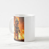 Chien pompier Mug (Devant gauche)